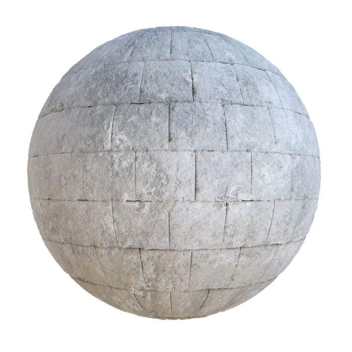 Grey Brick Wall PBR Texture