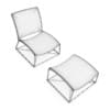 White Lounge Chair - Image 2