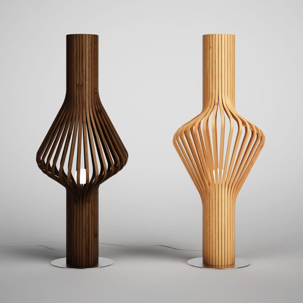 Wooden Floor Lamp 05