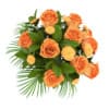 Orange Roses in White Vase - Image 3