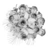 Orange Roses in White Vase - Image 4