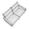 Brown Leather Modern Sofa - Image 4