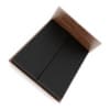 Wooden Bed with Black Mattress - Image 3