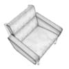 Brown Leather Modern Armchair - Image 4