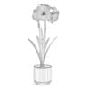 Red Flower in Chrome Pot - Image 2