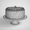 Decorated White Cake - Image 2