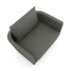 Grey Armchair with Pillow - Image 3