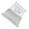 Grey Fabric Bed with Pillows - Image 4