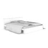 Light Wooden Bed with Pillows - Image 2