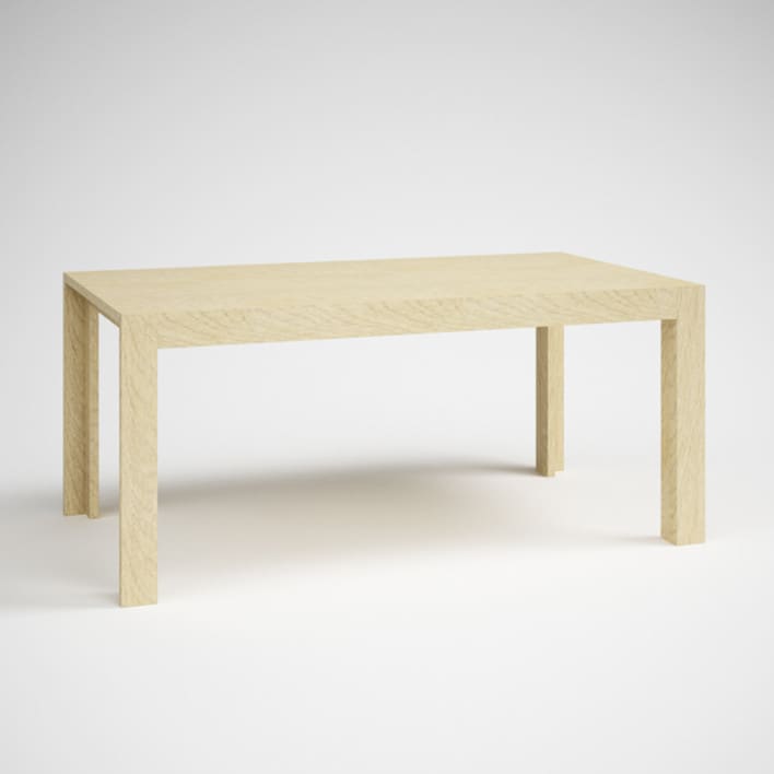 Wooden Parsons Table