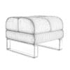 Black Leather Stool - Image 2