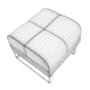 Black Leather Stool - Image 4