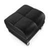 Black Leather Stool - Image 3