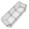 Cream Leather Sofa - Image 4