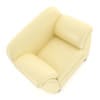 Cream Leather Armchair - Image 3