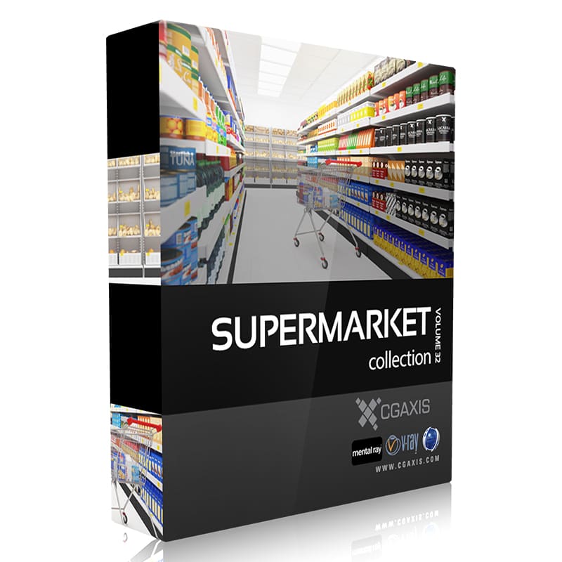 CGAxis Models Volume 32 Supermarket