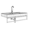 Square Batroom Sink - Image 2