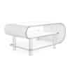 Modern Black Glossy Coffee Table - Image 2