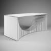 Glass Topped Office Desk 42 - Image 2