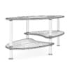 Eliptical Glass Coffee Table - Image 2