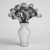Orange Tulips in Blue 25 - Image 2