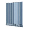 Blue Striped Roman Blinds