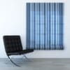 Blue Striped Roman Blinds