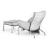 Grey Lounge Chair with Footrest