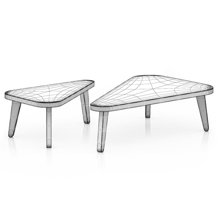Two Triangle Coffee Tables