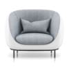 Grey Armchair with Pillow