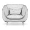Grey Armchair with Pillow