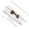 White Gas Fireplace