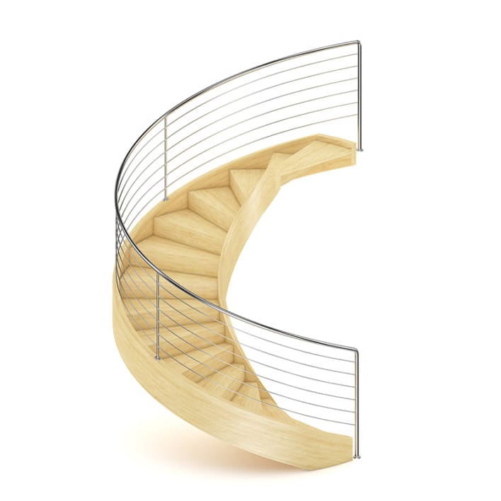 Wooden Spiral Stairs 8