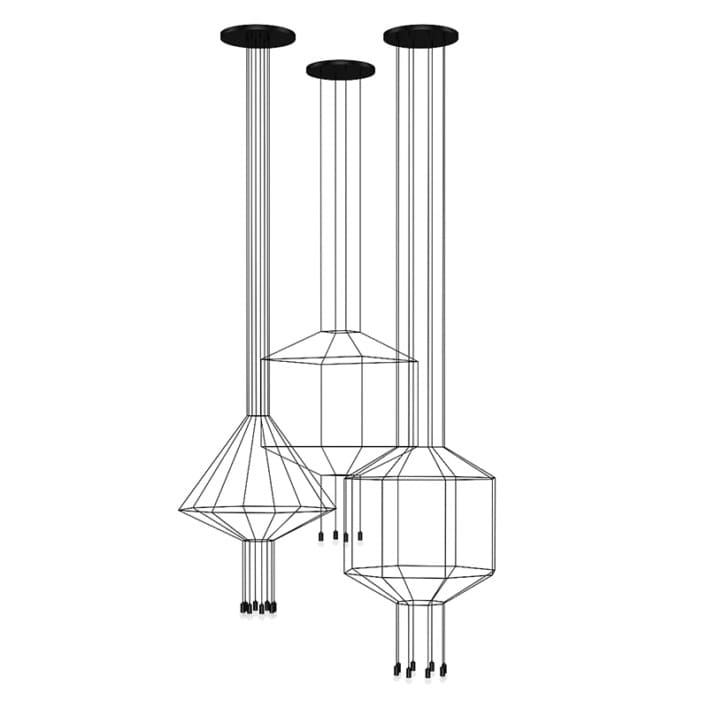 Ceiling Lamps Set 4