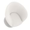 White Leather Swivel Chair