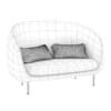 Pink Sofa with Pillows