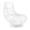 Black Leather Swivel Chair