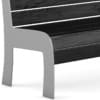 Black Wood Bench