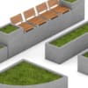 Park Concrete Elements Set