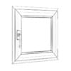 Metal Window 620mm x 600mm