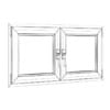 Metal Window 1180mm x 600mm