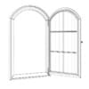 Brown Metal Window 940mm x 1440mm