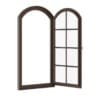 Brown Metal Window 940mm x 1820mm