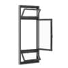 Black Metal Window 1100mm x 2700mm