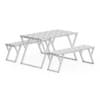 Black Table and Benches