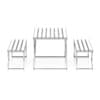 Black Table and Benches
