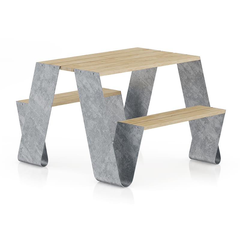 Metal Table-Bench