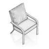 Dark Wooden Chair with Pillow
