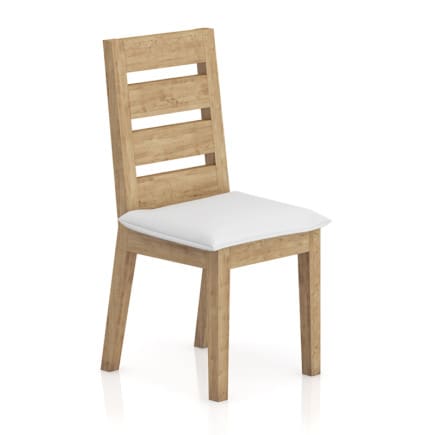 Wooden Chair with Pillow Seat