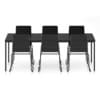 Black Table and Chairs Set
